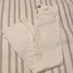 Paige denim boot leg white